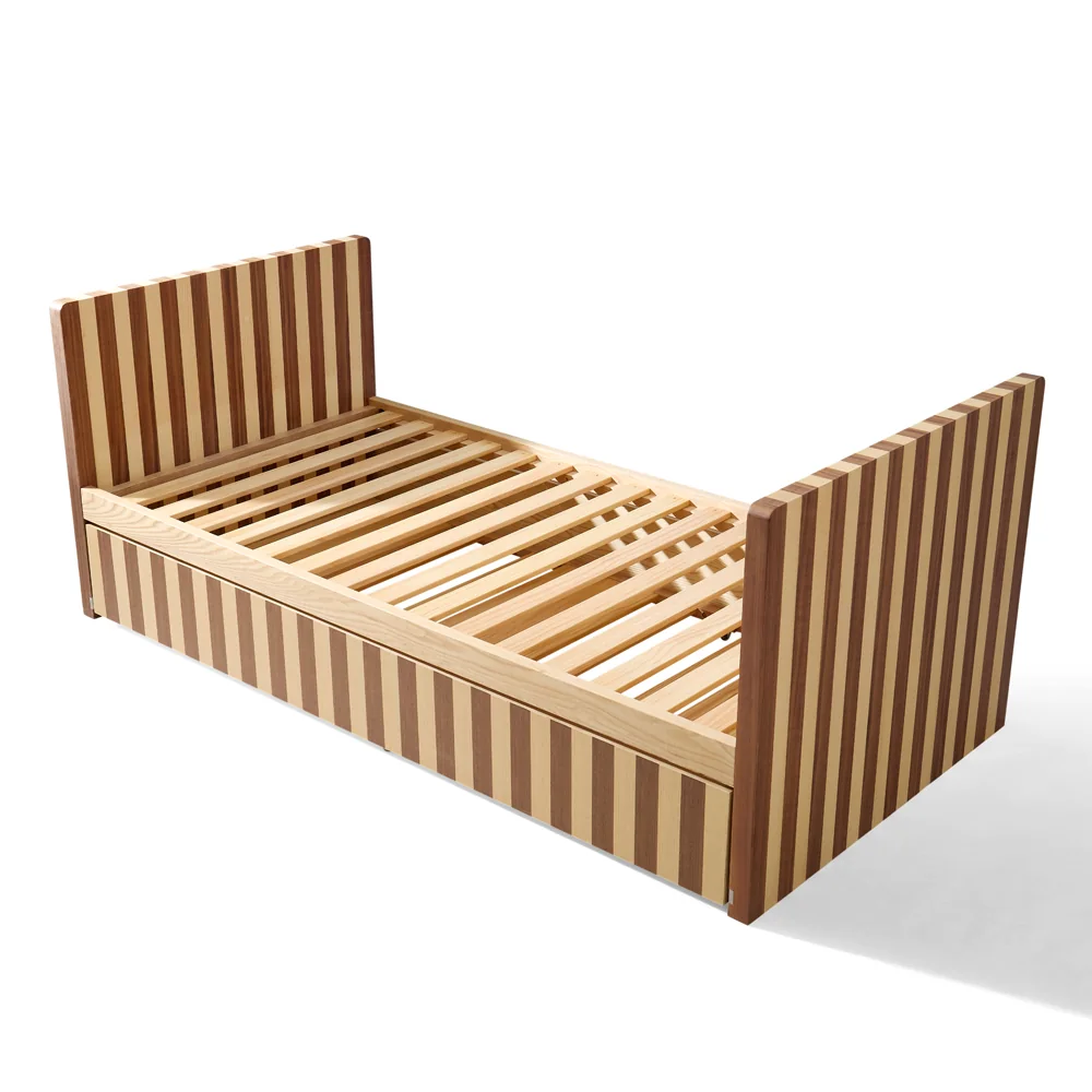 Bed frame shown on a neutral background